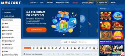Wszystkie bonusy i kody promocyjne Mostbet w Polsce