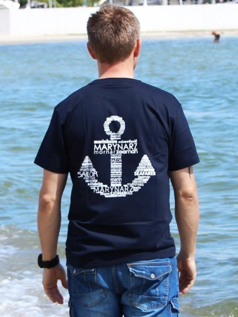 Koszulka męska Marynarz granatowa